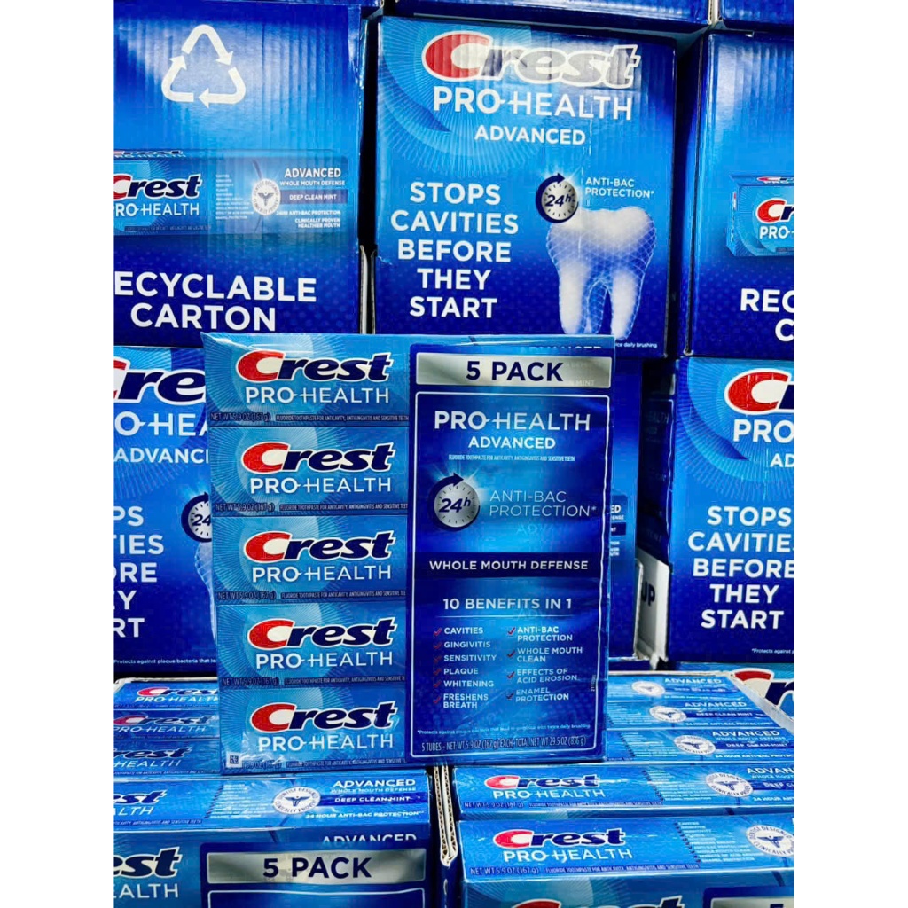 KEM ĐÁNH RĂNG CREST PRO-HEALTH ADVANCED WHITENING 164G MỸ