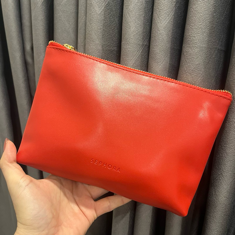 Túi đựng mỹ phẩm bằng d@ từ Sephor@