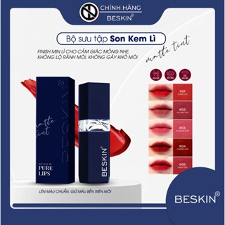  SON KEM LÌ BESKIN "Matte Tint Beskin"  - Ưu Điểm: Siêu lì Chống Dính Dưỡng Ẩm Môi Lâu Trôi Không Làm Khô Môi 