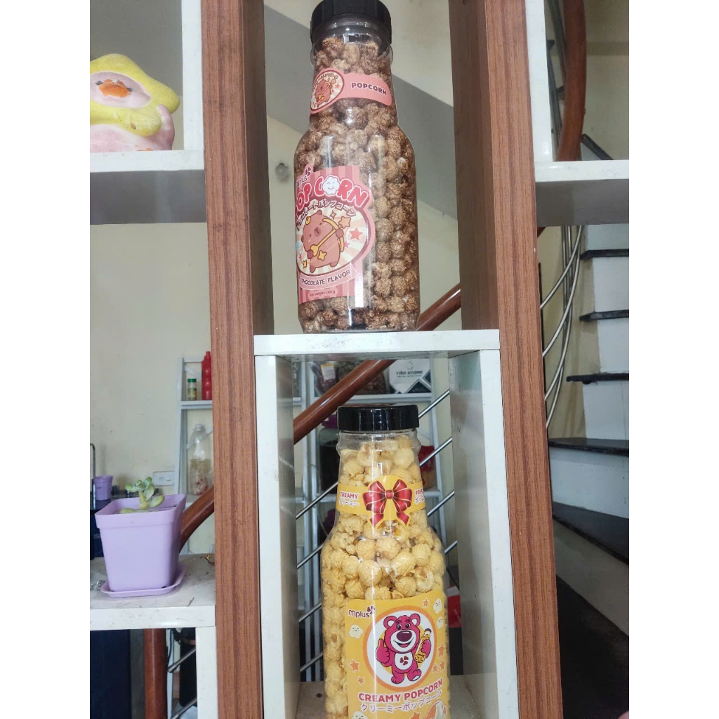 Bỏng Ngô Bắp Rang Bơ Chai Khổng Lồ - Chai 400gr ( 260gr Bỏng )