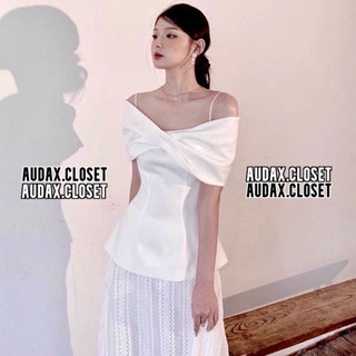 |Hàng Loại 1| Áo Peplum Hai Dây 2s Xếp Ngực Trễ Vai Lụa Phi Bóng Nhẹ Chuẩn Form Cực Sang Chảnh