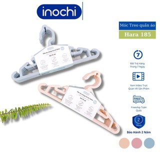 Set 10 Móc áo trẻ em Inochi (MA185) Móc quần áo, Móc nhựa Thích hợp cho cả giàn phơi và dây phơi
