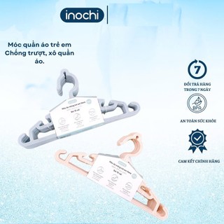 Set 10 Móc áo trẻ em Inochi (MA185) Móc quần áo, Móc nhựa Thích hợp cho cả giàn phơi và dây phơi