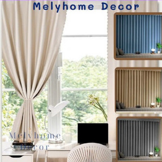  Rèm cửa dán tường không cần khoan đục màu Trơn 1 lớp Melyhome DECOR rèm cản nắng cản giócản tia UV 