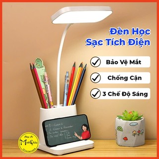 Đèn Học Để Bàn Sạc Tích Điện Chống Cận M5  Bảo Vệ Mắt 3 Chế Độ Sáng Thông Minh Bảo Hành 12 Tháng 