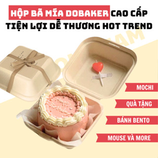 Hộp Bã Mía (Màu Be) Bento cake form chuẩn đựng bánh kem, bánh bento, bánh gato,...