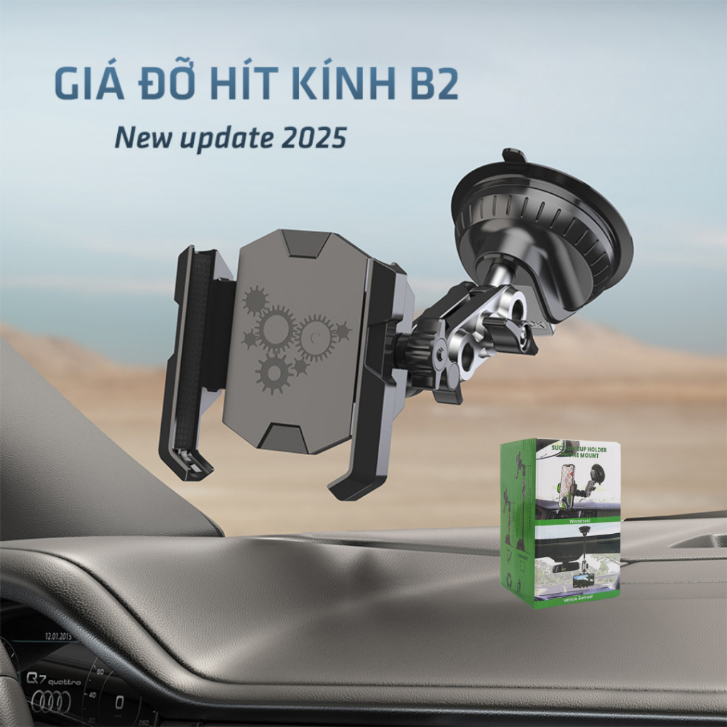 Giá đỡ điện thoại ô tô hút chân không B2