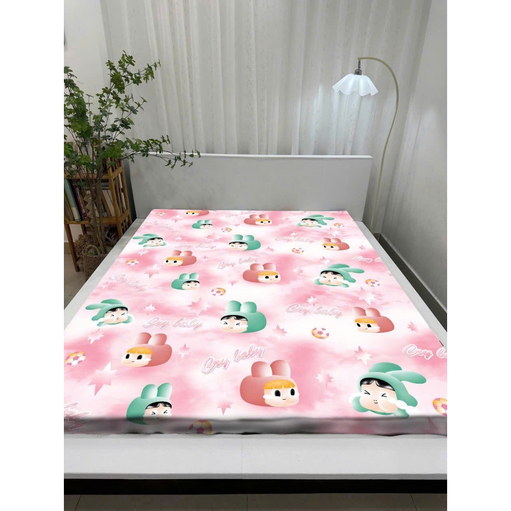 Áo Bọc nệm 2 mặt có khéo khoá ,áo bọc nệm vải in 3D, áo bảo vệ nệm.