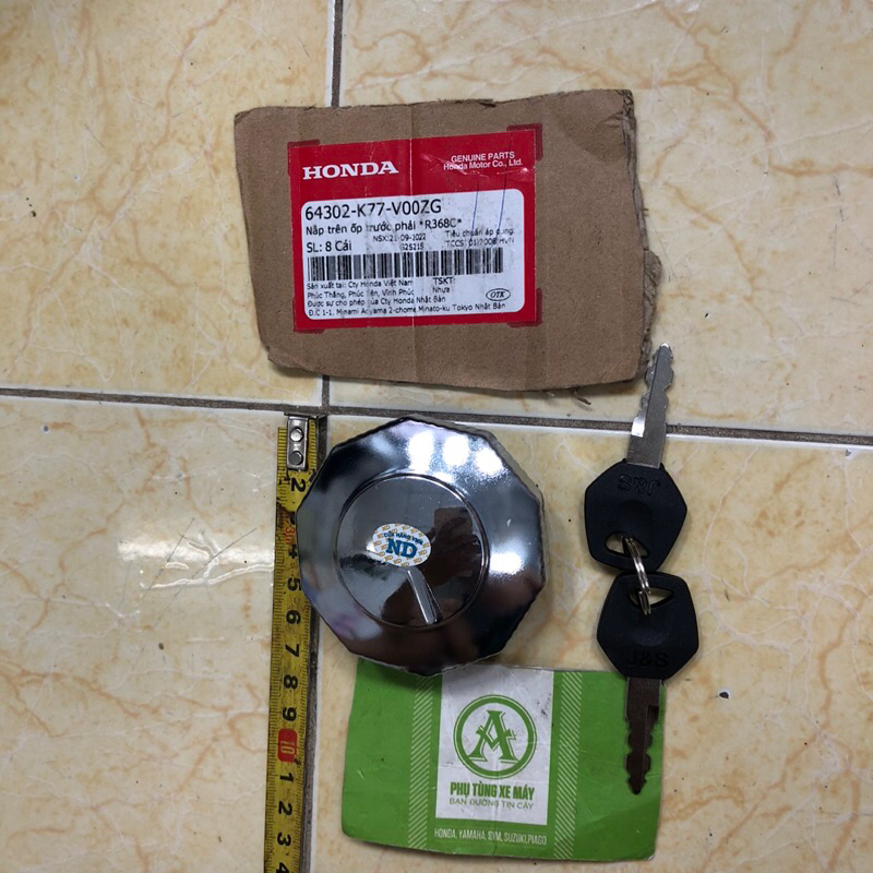 Nắp xăng cho xe máy CD inox loại 1