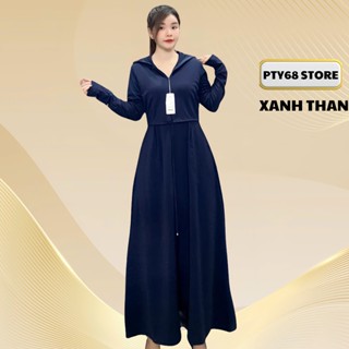  Áo khoác chống nắng toàn thân 2 lớp dáng croptop chất vải UMI cotton ,co giãn 4 chiều thấm hút mồ hôi chống tia UV PTY68 