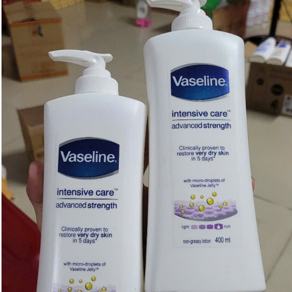 kem dưỡng da vaseline cấp ẩm làm trắng chai vòi 400ml thái lan