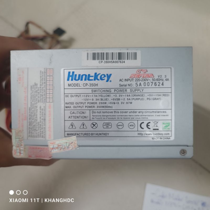 NGUỒN 350W HUNTKEY Model CP-350H