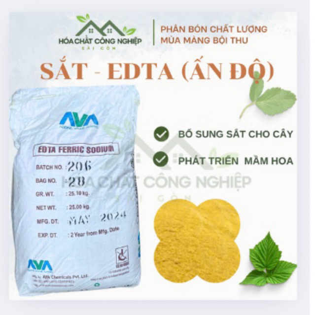 Vi lượng Sắt Edta Chelate túi 1kg