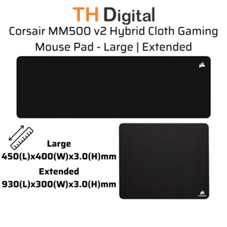  Bàn di chuột Corsair MM500 v2 Hybrid Cloth Gaming Mouse Pad - Large | Extended - Hàng chính hãng 