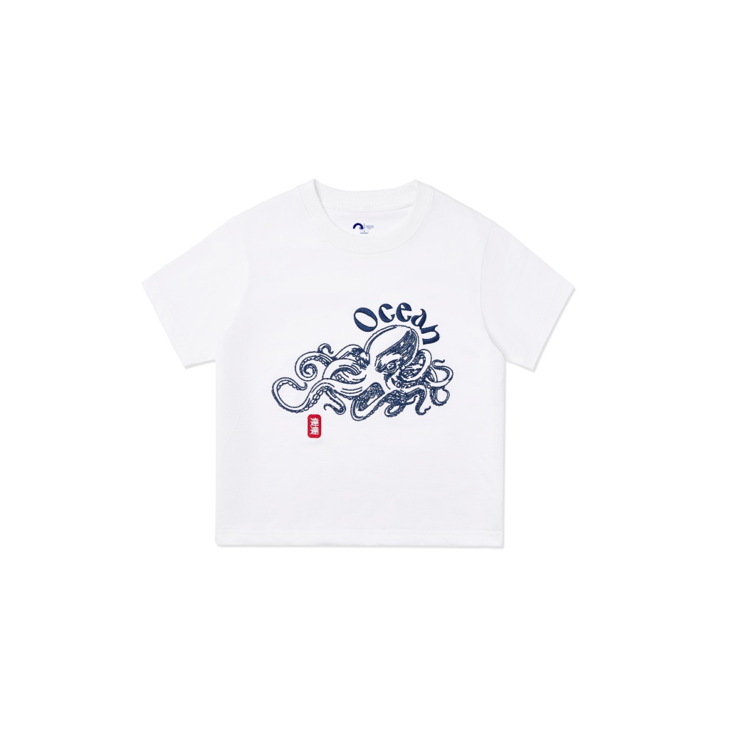 DaDa.ocean | Áo Thun Baby Tee Hình Mực Thêu