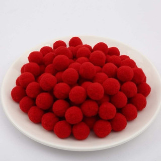 (sỉ ib shop) Set 50 Quả pom pom loại đẹp 3,5cm Nhiều Màu Sắc Dùng Để Trang Trí