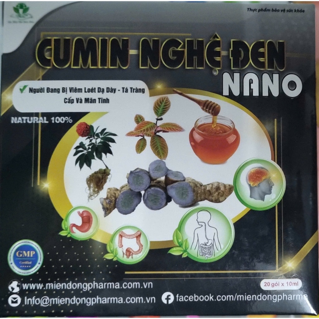 Gel Dạ Dày Cumin Nghệ Đen Nano viêm dạ dày