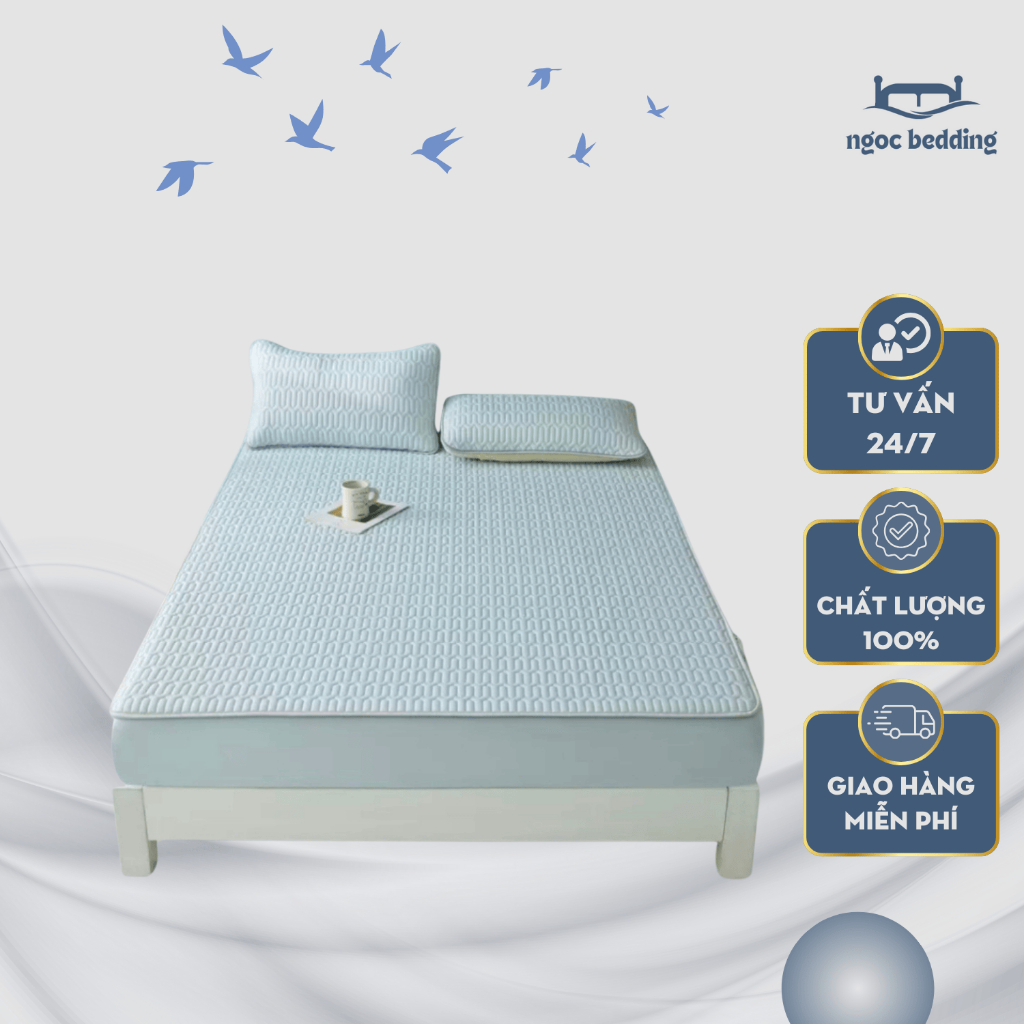 Chiếu điều hòa cao su non chiếu 3D tencel latex nhập khẩu 1m6x2m 1m8x2m 2m2x2m