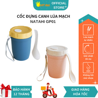  Cốc đựng canh giữ nhiệt lúa mạch văn phòng NATAHI GP01 đựng ngũ cốc sữa mang cùng hộp đựng cơm giữ nhiệt 
