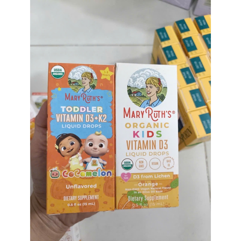 Vitamin D3  Mary Ruth’s liquid spray hữu cơ cho trẻ em 15ml.