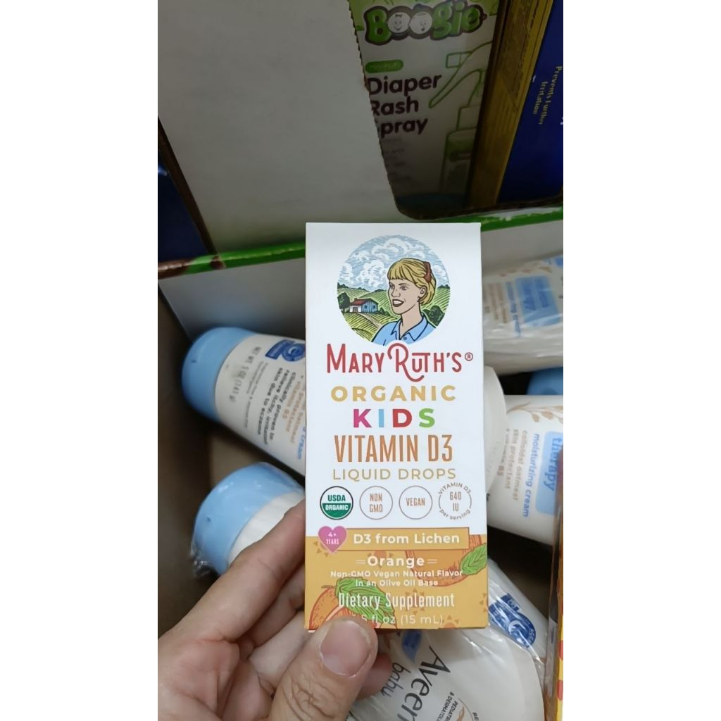 Vitamin D3  Mary Ruth’s liquid spray hữu cơ cho trẻ em 15ml.