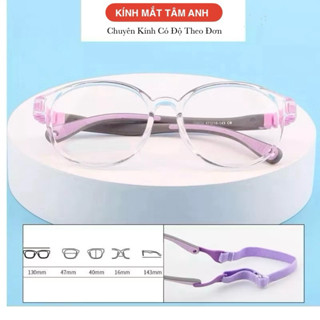  Gọng kính trẻ em nhiều màu,gọng  nhựa siêu dẻo thể thao  kèm phụ kiện dây đeo hộp,khăn. 