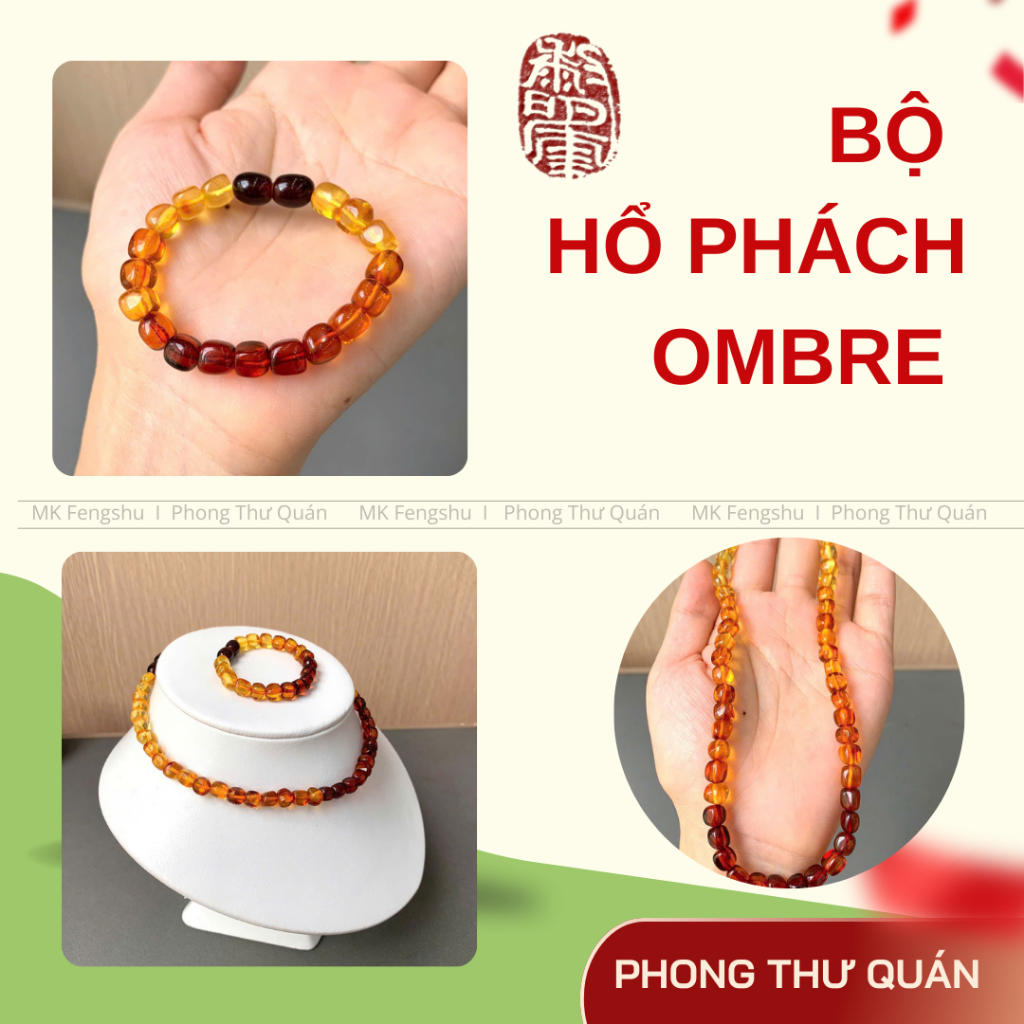 Bộ Hổ phách Amber đẹp