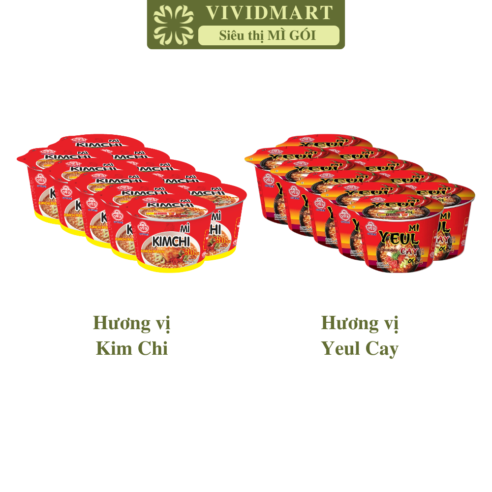 [SET10TÔ]-OTTOGI-Mì tô Ottogi 2 vị: Kim chi, Yeul cay, Ottogi mì tô ăn liền Ottogi, Mì Ottogi Hàn Qu