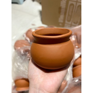 chậu đất nung dáng lu - chậu lu trồng sen đá