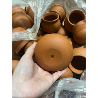 chậu đất nung dáng lu - chậu lu trồng sen đá