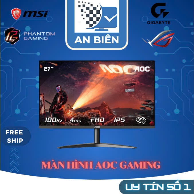 Màn Hình Gaming AOC 27G4 (27 inch - IPS - FHD - 180Hz - 1ms)