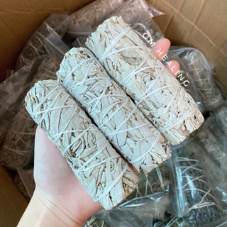Xô thơm trắng - White Sage dạng bó thanh tẩy năng lượng, thư giãn, tẩy uế không gian nhà cửa