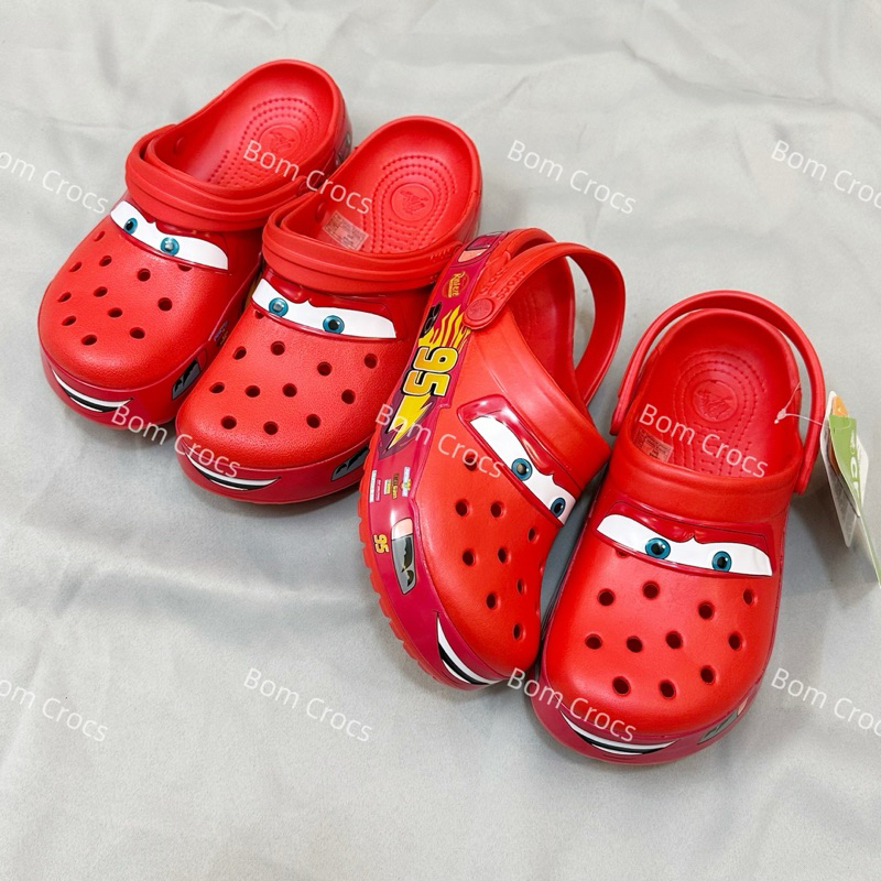 |Có Sẵn| Dép Cross MCqueen Lighting Màu Đỏ