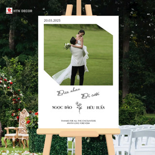 Bảng welcome đám cưới (THIẾT KÊ THEO YÊU CẦU) bảng tên cổng cưới, bảng chào Wedding, đám hỏi, lễ vu quy, lễ đính hôn
