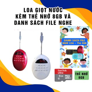 Combo Loa giọt nước kèm thẻ nhớ 8gb Danh sách bài hát tắm ngôn ngữ Tiếng Anh- Simonbooks 