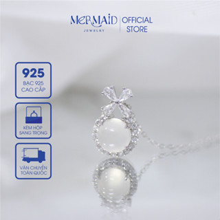 Dây chuyền bạc 925 vòng cổ S925 mặt thuỷ triều lấp lánh Pearl Tide kèm hộp +túi sang trọng 