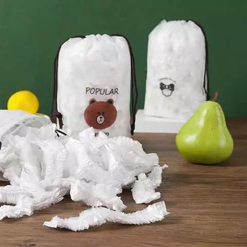 [SET 100 CHIẾC] Màng bọc thực phẩm co giãn siêu dai có chun kèm túi gấu - Mũ chùm đầu dùng 1 lần tiện lợi