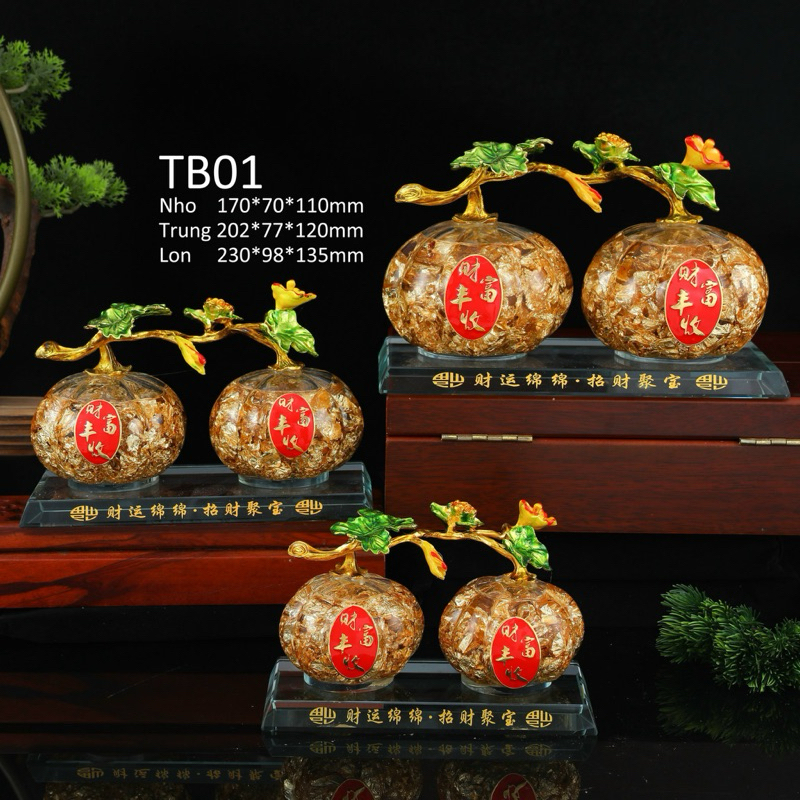 Trái Bí Vàng Lá (MS TB01) - ( Vật Phẩm Phong Thuỷ Thu Hút Tài Lộc ) - Vật Phẩm Phong Thuỷ Đăng Khôi