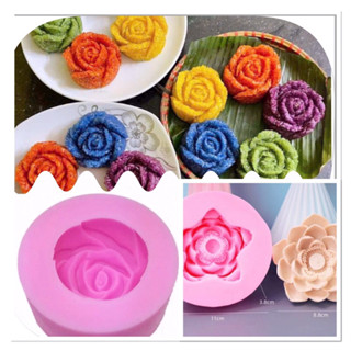   SIÊU SALE-XẢ KHO Khuôn silicon sen đá  hoa Hồng  hoa sen size lớn làm xôi thạch,đậu xanh nến 
