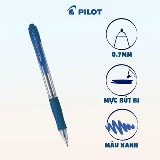 Bút bi Pilot Super Grip 0,7mm màu xanh