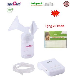 Máy hút sữa điện đơn Spectra Q, tặng 20 khăn sữa bột tre cao cấp