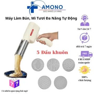 FREESHIP- Máy Làm Bún Cầm Tay AMONO , Mì Tươi Đa Năng Tự Động Dùng Pin Sạc Hỏa Tốc