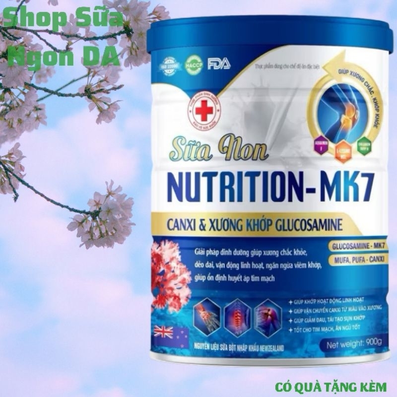 [Tặng hộp 150gr] Sữa non canxi nutrition MK7 900gr