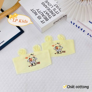 Set 5 Che thóp sơ sinh cotton cho bé sơ sinh ( 5 chiếc)