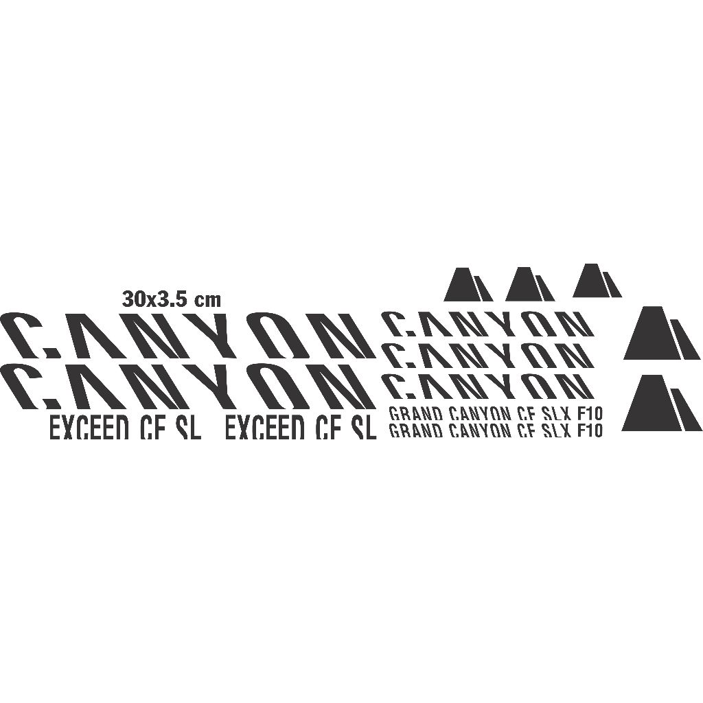 Tem CANYON dán khung xe đạp