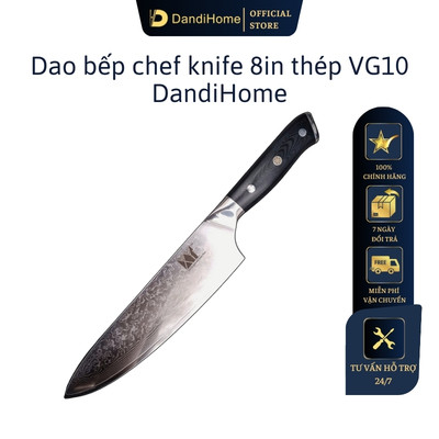 Dao bếp DandiHome XYj Chef’s Knife 8in VG10 Damascus