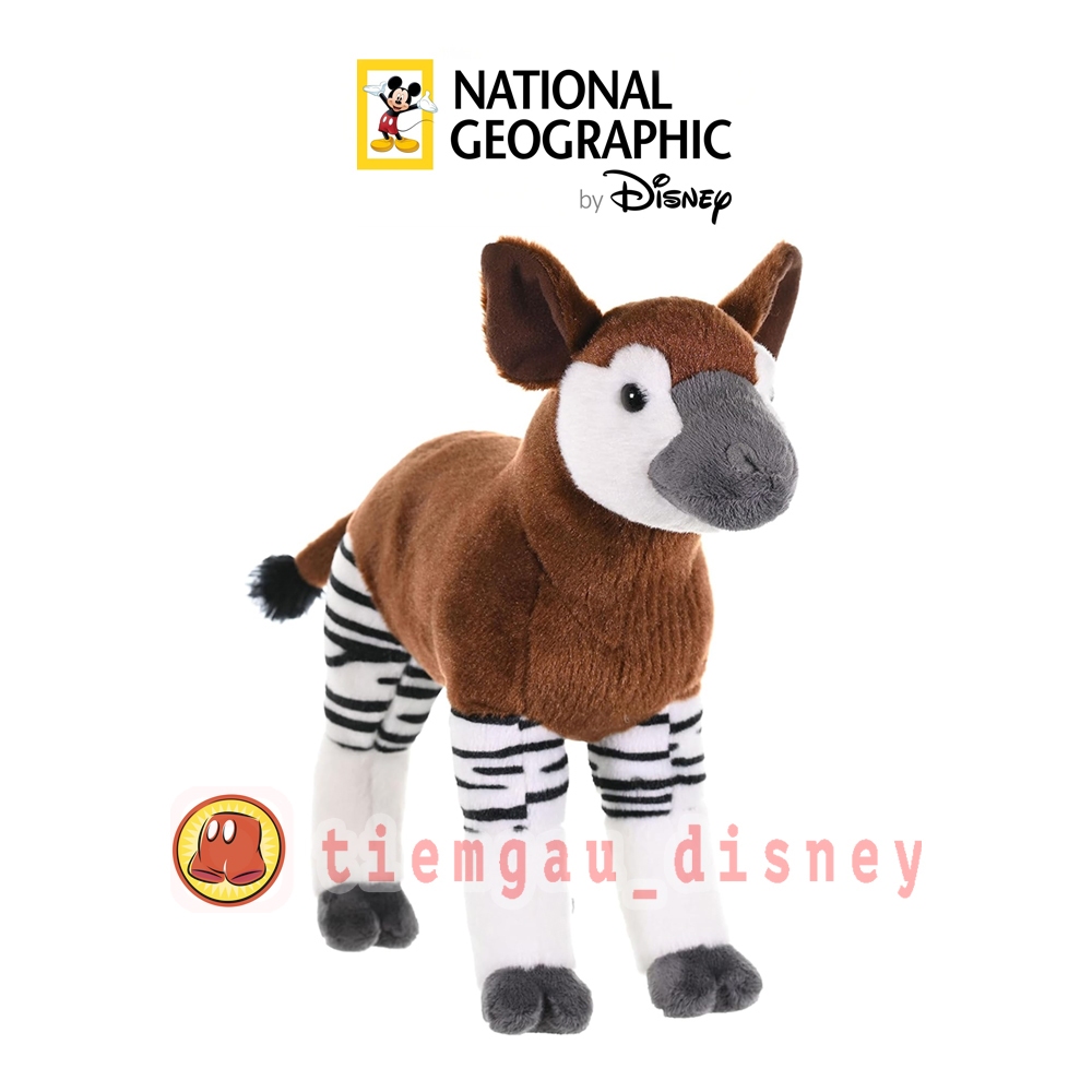 Gấu Bông Kỳ Lân Châu Phi (Hươu Đùi Vằn) Okapi - Chính hãng Disney x National Geography