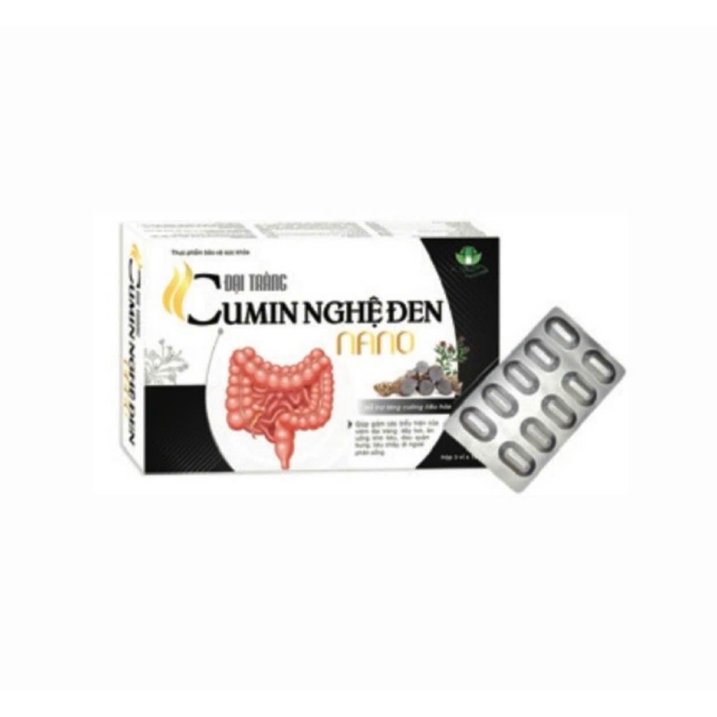 [HCM] Đại Tràng Cumin Nghệ đen Nano - Hỗ trợ tăng cường tiêu hóa, giảm viêm đại tràng (H/30 viên)