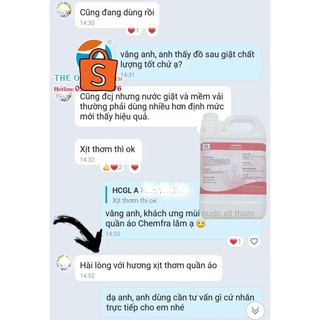 Nước xịt thơm quần áo Chemfra (Can 5Lít tặng kèm bình xịt phun sương)