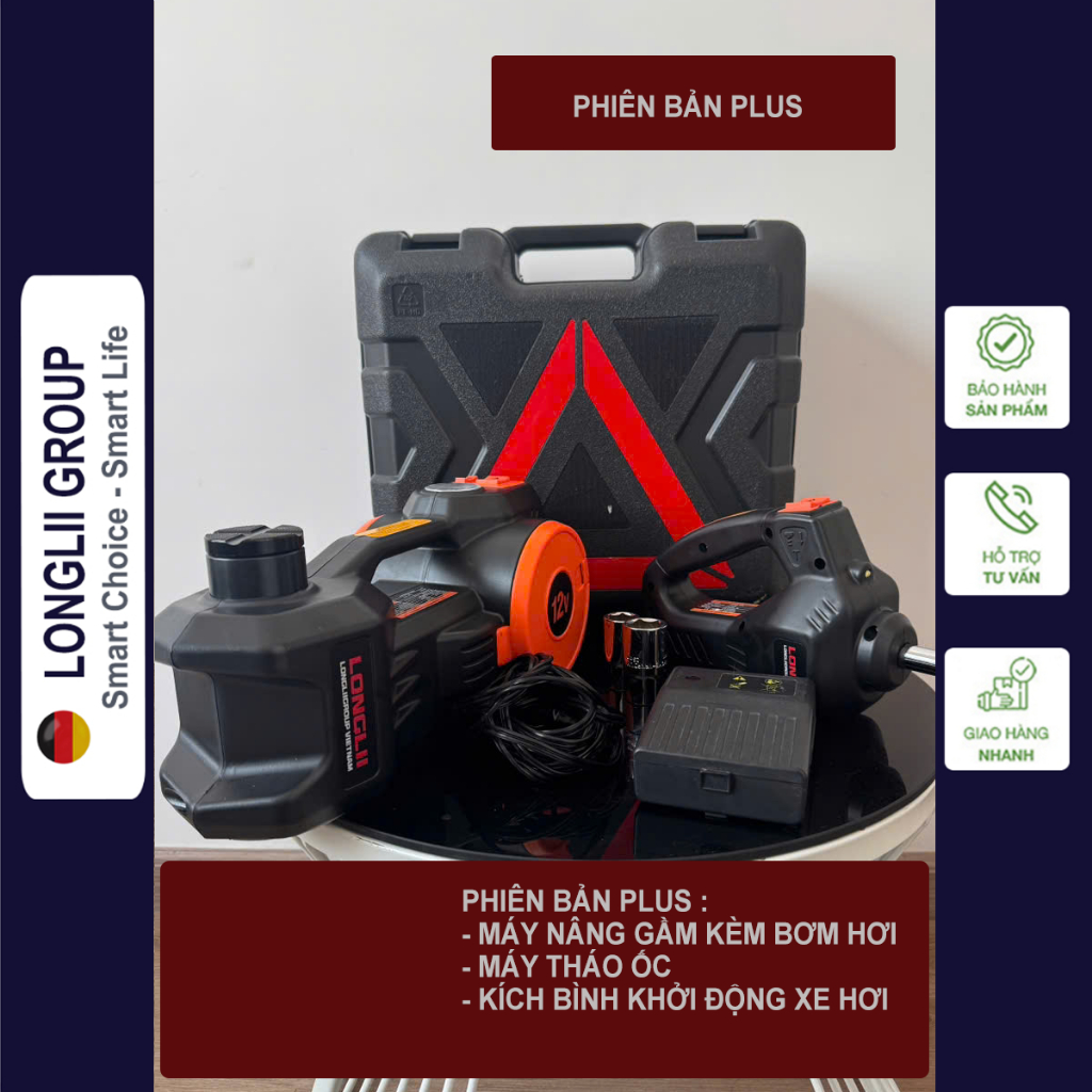 BỘ CỨU HỘ Ô TÔ ĐA NĂNG LONGLII |  ĐỘI ĐIỆN | BƠM HƠI |  KÍCH BÌNH | THÁO ỐC LỐP XE | LLGVNJCB05 PLUS